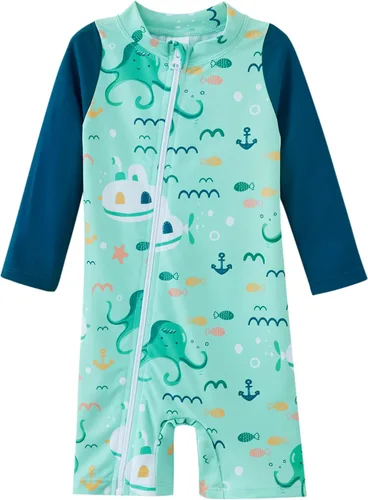 Miniatura 10 de UMELOK Traje de Baño para Bebé Niño UPF 50+ con Protección Solar y Protección contra Erupciones