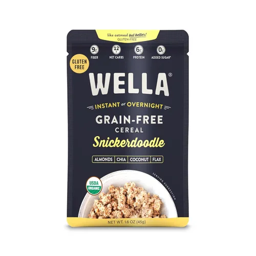 Miniatura 12 de Wella Alternativa de Avena de Cereales, Cereal Caliente para Desayuno Sin Gluten, Paleo Orgánico Sin Granos Vegano Alto en Proteínas Superalimento