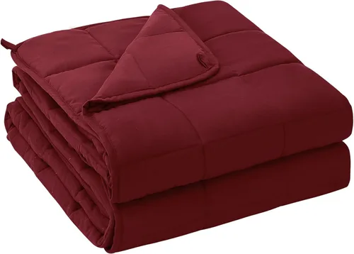 Miniatura 58 de yescool - Manta con peso, 7 libras, fresca, transpirable, con cuentas de cristal prémium, lavable a máquina, para dormir, 60-90 libras, 41 x 60 Gris