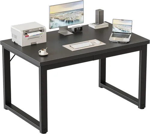 Miniatura 25 de Mericonia Escritorio para computadora de 40 pulgadas, escritorio ejecutivo moderno y grueso, mesa de escritura simple resistente para el hogar, roble