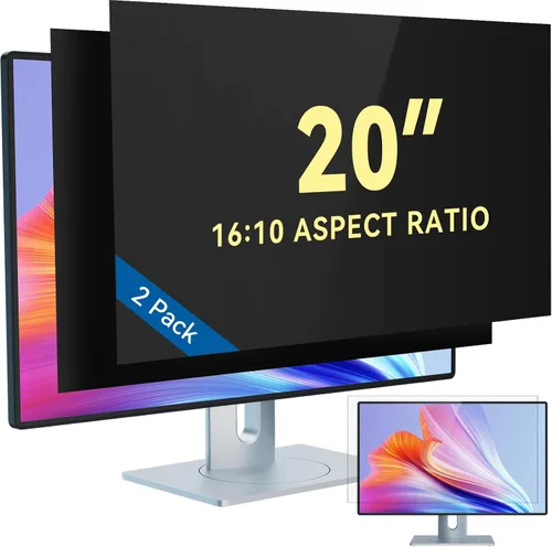 Miniatura 12 de IPROKKO Paquete de 2 filtros de pantalla de privacidad de computadora de 21.5 pulgadas para monitor de pantalla ancha de 16:9, protector de Pantalla