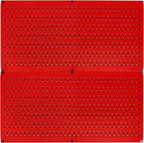 Miniatura 13 de Tablero horizontal para herramientas de garaje para pared, dos tablas de 32 pulgadas de ancho x 16 pulgadas de alto, fáciles de instalar Metálico