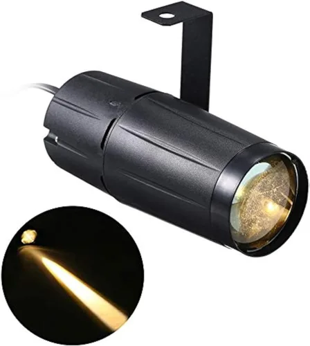 Miniatura 5 de Lixada Foco de Pinspot 10W LED Luz de Foco para Escenario Mini Luz de Haz de Seguimiento para Decoración Familiar, Fiesta en Casa, Bar, Club, Pub