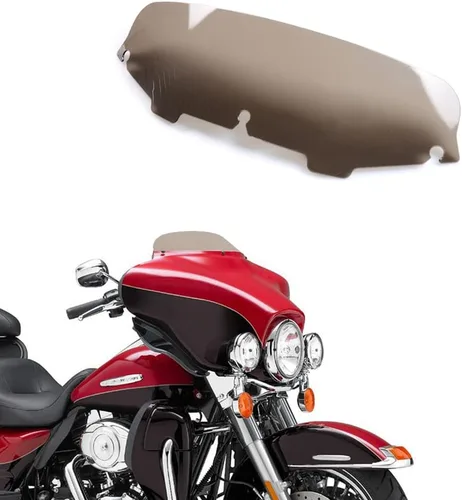 Miniatura 20 de Parabrisas negro de 4.5" para motocicleta, compatible con Harley Davidson Touring Street Glide Electra Glide FLHT FLHTCU Ultra Classic Glide FLHX
