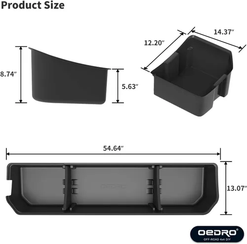Miniatura 7 de oEdRo Almacenamiento debajo del asiento apto para Ford F-150 F150 SuperCrew/Crew Cab 2015-2025, F-250/F-350/F-450/F-550 Super Duty 2017-2024