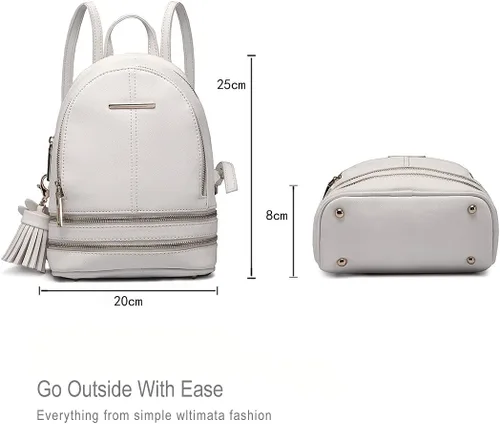 Miniatura 5 de MISS LULU Bolsos para mujer, Blanco, Normal