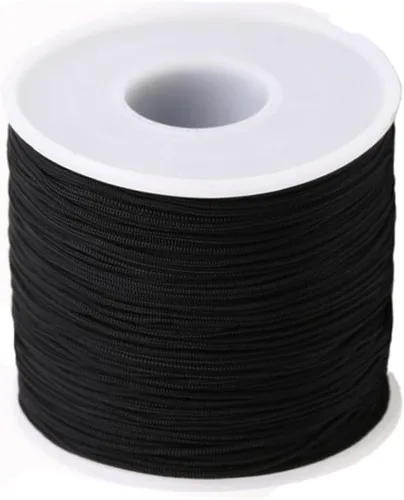 Cordón de nailon trenzado de 150 yardas de 0.020 in, cuerda de hilo de nailon trenzado para pulseras de nudos chinos, collares, macramé, joyería,