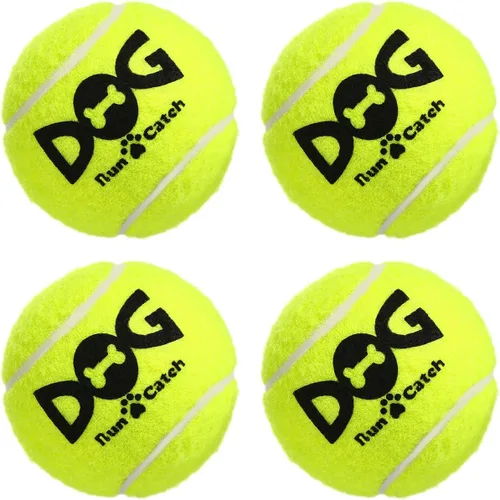 Miniatura 11 de INSUM Pelotas de tenis pequeñas para perros, paquete de 6 pelotas chirriantes de 2.0 pulgadas para razas pequeñas, certificación SGS no tóxicas