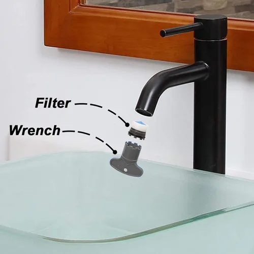 Miniatura 2 de Garosa Aireadores de grifo M20 con herramienta de llave, juego de piezas de repuesto de restrictor de ahorro de agua para fregadero de cocina, grifo