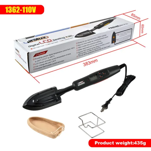 Miniatura 2 de Hierro de sellado Prolux 1362 Eléctrico LCD Digital Chapa Borde Banding Hierro Sellado 110V US Temperatura estándar 212.0-428.0 °F