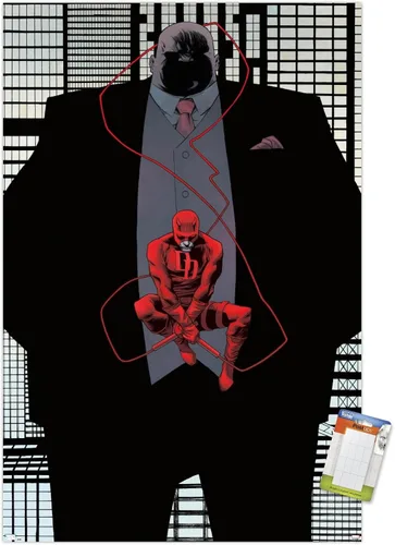 Miniatura 13 de Trends International Marvel Comics Daredevil - Póster de pared Kingpin Shadow, 22.4 pulgadas de largo x 14.7 pulgadas, versión enmarcada en bronce