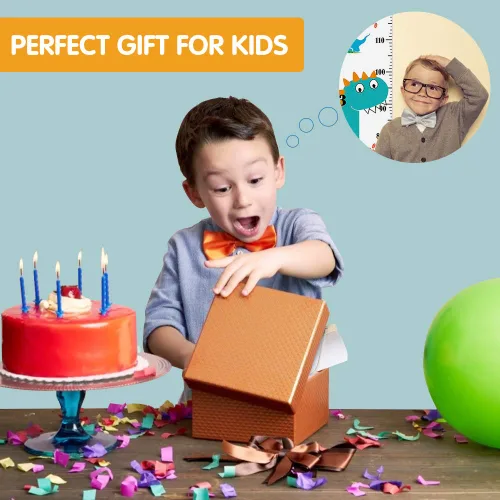 Miniatura 7 de Tabla de crecimiento para niños, tabla de altura para niños, niñas, bebés, lienzo y madera, tabla de altura de crecimiento extraíble, decoración