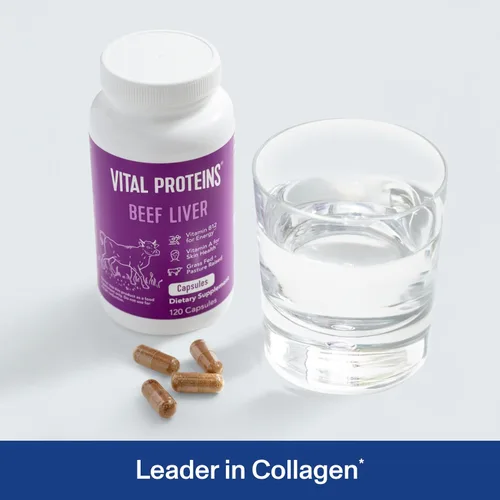 Miniatura 2 de Hígado de ganado alimentado con grama, criado pasto de Vital Proteins (120 Cápsulas, 0,026 oz cada una)