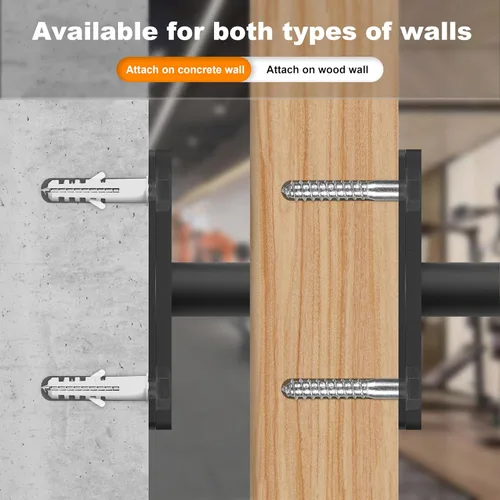 Miniatura 7 de Weight Plate Holder, Wall Mounted Weight Rack Storage for Weight Plates, Home Gym Organizer