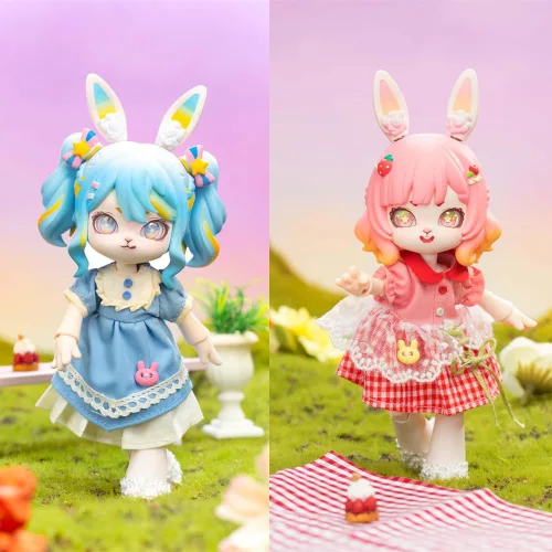 Miniatura 7 de Bonnie Blind Box Figuras de muñeca, 1/12 BJD figuras de acción de tamaño OB11, muñecas móviles con ropa de muñeca, juguetes de regalo sorpresa