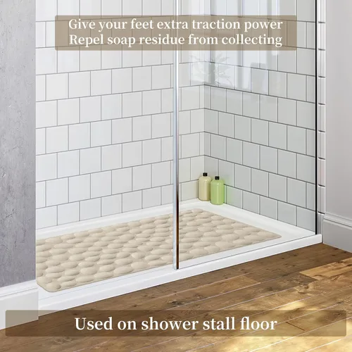 Miniatura 8 de OTHWAY Alfombra de Bañera Antideslizante, Alfombra de Baño de Goma para Niños y Bebés, 16x31.5 pulgadas Alfombras de Baño Grandes para Bañera