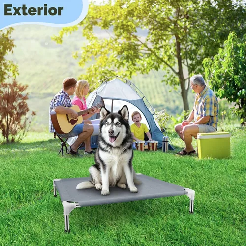 Miniatura 6 de Cama elevada para perros al aire libre, camas para perros grandes, camas elevadas de enfriamiento portátiles para perros grandes para interiores