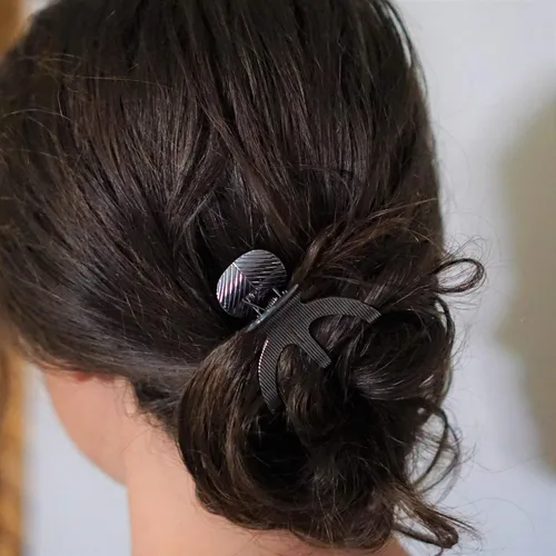 Miniatura 7 de Sensory4u Paquete variado de pinzas de metal para el cabello (gris)
