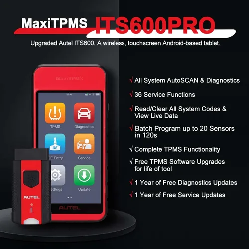 Miniatura 2 de Autel MaxiTPMS ITS600Pro herramienta de programación TPMS con TPMS completo, actualización 2025 de ITS600, todos los diagnósticos del sistema