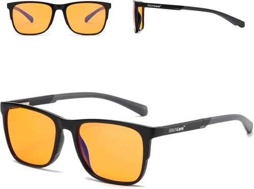 Gafas de computadora para juegos y computadora | 100% protección UV400 (99.8% verificado en laboratorio) | Marco de policarbonato ultraligero