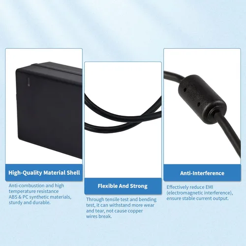 Miniatura 4 de Adaptador de fuente de alimentación 12V 5A, transformador de CA 100-240V a CC 12V, para cámaras de vigilancia de seguridad CCTV, enrutador, luz
