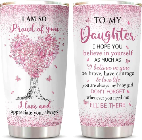 Miniatura 12 de ZANIION Vaso Tumbler de Regalos para Nieta 20oz 1PC, Excelentes Regalos de Cumpleaños Para Nieta de Parte de la Abuela Taza, Mejor Regalo