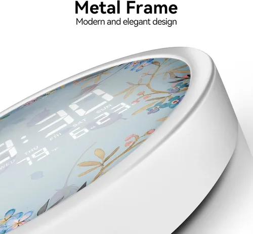 Miniatura 7 de Reloj de pared digital inteligente iluminado con calendario de temperatura, reloj de pantalla grande, reloj LED moderno de 12/24 horas para sala