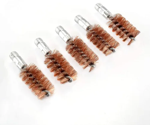 Miniatura 8 de BOOSTEADY Cepillo de limpieza para pistola de bronce con cerdas de fósforo, 5 unidades, para escopeta de pistola con 50 parches cuadrados