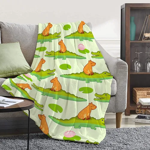 Miniatura 11 de Manta de gatos para amantes de los gatos - 40x50 pulgadas, mantas de franela suaves con patrón de gatos lindos, acogedoras, para gatos de raza