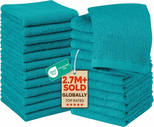 Miniatura 27 de Utopia Towels Juego de paños de algodón 100% hilado en anillo, paños de franela de gama alta, altamente absorbentes y suaves al tacto, paquete