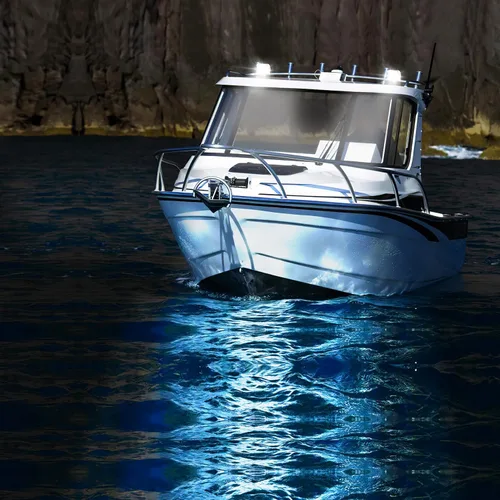 Miniatura 7 de Nilight - Luces LED marinas combinadas de punto de inundación de 4 pulgadas, 2 unidades, luces de navegación, iluminación de cubierta de pontón