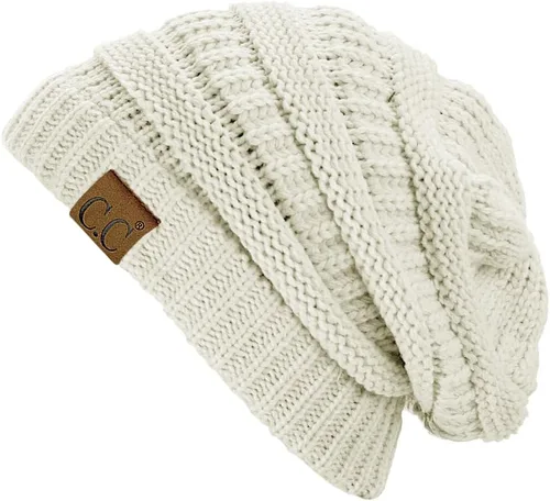 Miniatura 313 de C.C Trendy Warm Chunky Soft Stretch Cable Knit Beanie