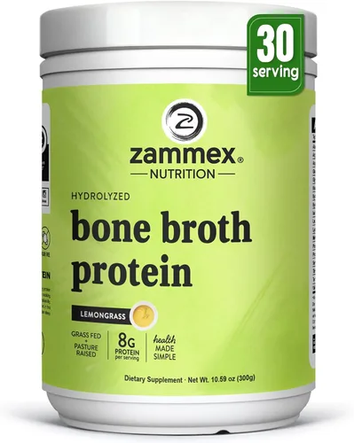 Miniatura 10 de Zammex Polvo de proteína de caldo de hueso de res – Colágeno hidrolizado alimentado con pasto, apoya la salud del cabello, la piel