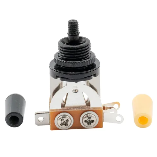 Miniatura 5 de Musiclily Interruptor de palanca métrico de 3 vías para guitarra eléctrica Epiphone Les Paul, parte superior negra con punta negra