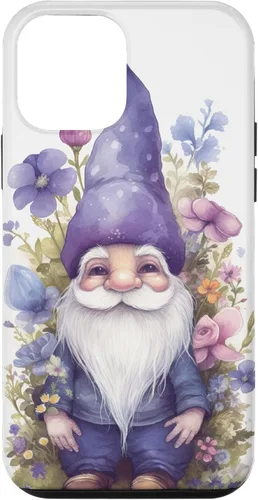 Miniatura 16 de Funda para iPhone 12/12 Pro Cute Purple Aesthetic Anemones Flower Pattern Lavender Gnomo
