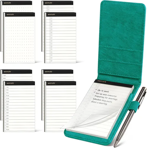 Miniatura 15 de WEMATE Juego de 10 Piezas de Soportes Pequeños para Bloc de Notas, Cuaderno de Bolsillo - Incluye Mini Soporte para Bloc de Notas de Bolsillo con 8