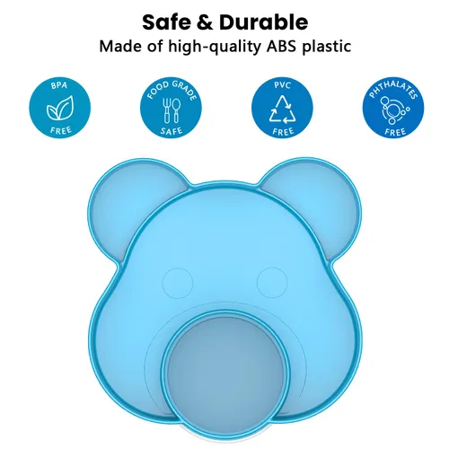 Miniatura 5 de Bandeja para asiento de automóvil – Convierte el portavasos en aperitivos, bandeja de juguetes para niños de viaje, giratoria 360 grados (azul)