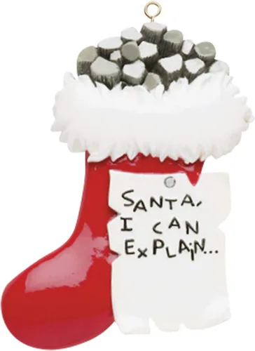 Miniatura 2 de Adornos personalizados para medias de Navidad 2025, rellenos de calcetines de carbón, adornos personalizados para Navidad, recuerdo de Navidad