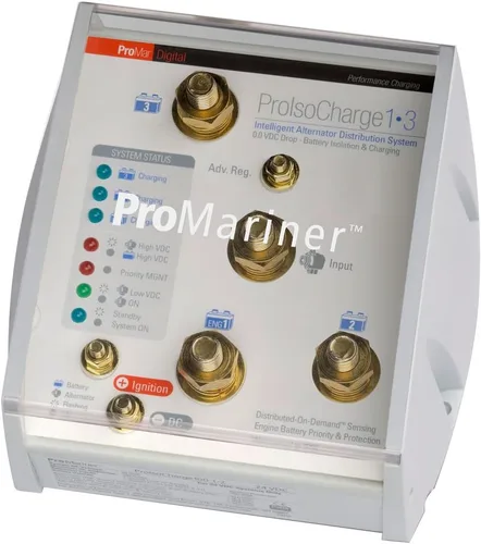 ProMariner ProIsoCharge - Aislador de batería de 120 amperios, 1 alt, 3 bates - 12 V