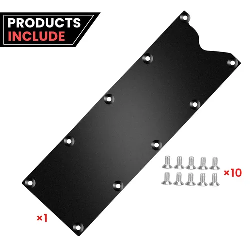Miniatura 2 de LS Gen 3 Valley Pan Cover Plate Endxedo Low Profile Custom Knock Sensor LSX LS1 LM7 LR4 LQ4 LS6 L59 LQ9 LM4 L33 (negro)