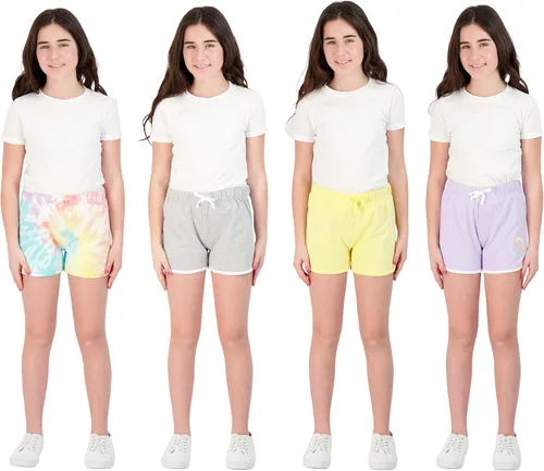 Miniatura 2 de Sweet Butterfly - 4 pantalones cortos deportivos para niñas, pantalones cortos de yoga con delfín, ropa de entrenamiento para niñas