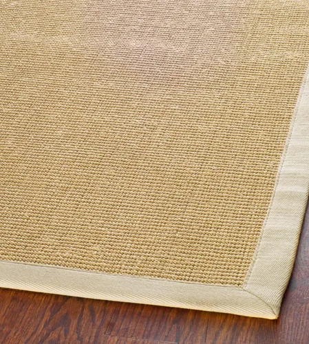 Miniatura 6 de Alfombra de sisal Safavieh, de color maíz y negro, tejida a mano, de la colección de fibras naturales; 5 x 8 pulgadas, NF441A, Tela, Gris / Gris
