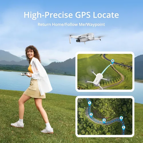 Miniatura 6 de Potensic ATOM LT - Dron GPS de menos de 249g, 2 baterías 80 minutos, cámara EIS 2.5K, transmisión FPV de 4KM, motor sin escobillas, retorno