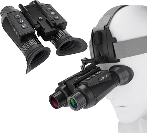 NV8300 - Gafas de visión nocturna montadas en la cabeza para adultos, binocular de visión nocturna digital visual 4K 3D con correa para la cabeza y