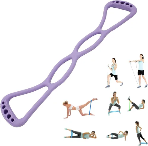 Miniatura 10 de Bandas de resistencia ajustables de 4 anillos para entrenar en casa, bandas de entrenamiento para mujeres y hombres, fitness, yoga, pilates
