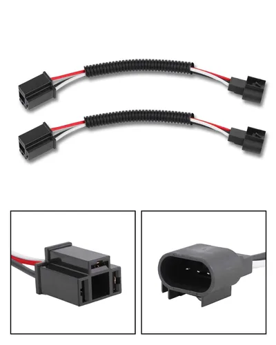 Miniatura 2 de BICYACO Adaptador de arnés de cable LED para faros delanteros de 5-3/4 pulgadas, 7 pulgadas, compatible con Harley Davidson Street Glide Road King