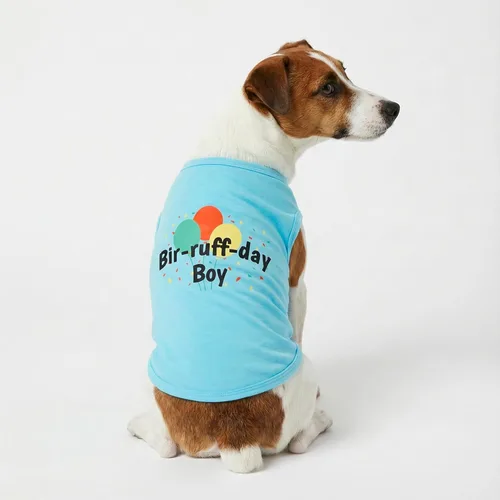 Miniatura 4 de Fitwarm Camisa de cumpleaños para perro, ropa divertida para perros pequeños, traje de cumpleaños para mascotas, camiseta de gato, 100% algodón