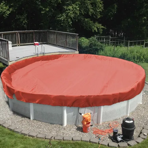 Miniatura 11 de TANG Cubiertas redondas de 10 pies para piscina de 6 pies para tanque redondo sobre el suelo, cubiertas de piscina de hojas de invierno