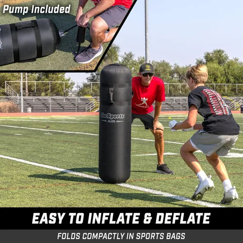 Miniatura 5 de GoSports Maniquí Inflable para Tacleo de Fútbol Americano - Equipo de Entrenamiento con Almohadilla de Bloqueo para Práctica de Fútbol Americano