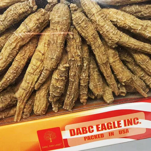 Miniatura 2 de 8 onzas = 8.01 oz/caja de raíz de ginseng cultivada de Wisconsin Americana seleccionada a mano Caja mediana larga y mediana